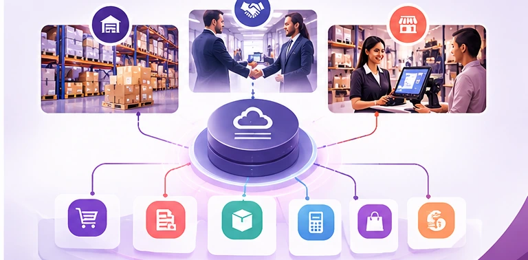 Integrated Odoo ERP for wholesale trading retail sales inventory POS and accounting